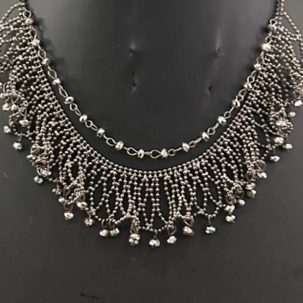 Fashion Chainmail Bib Necklace Women's 16